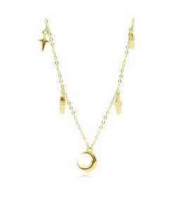 Silver Necklace SPE-5599-GP